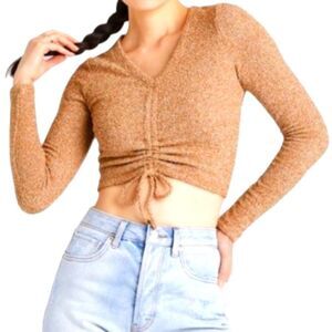 NWT WILD FABLE CROP SWEATER MADE W/ATLEAST 20% RECYCLED MATERIALS SZ.S